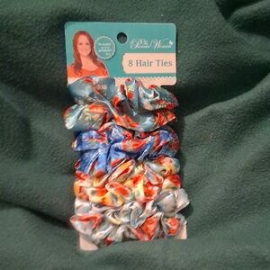 The Pioneer Woman Floral Hair Ties - Blue and Red